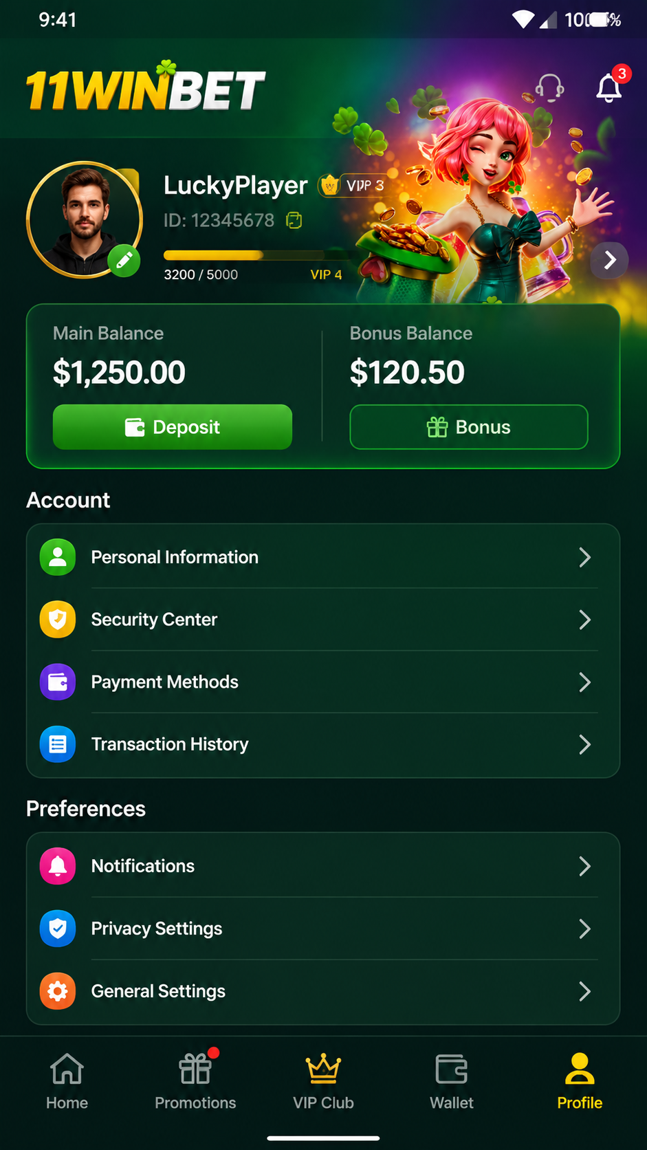 11WINBET screenshot 3