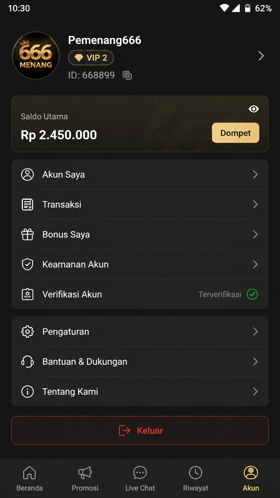 666 Menang screenshot 3
