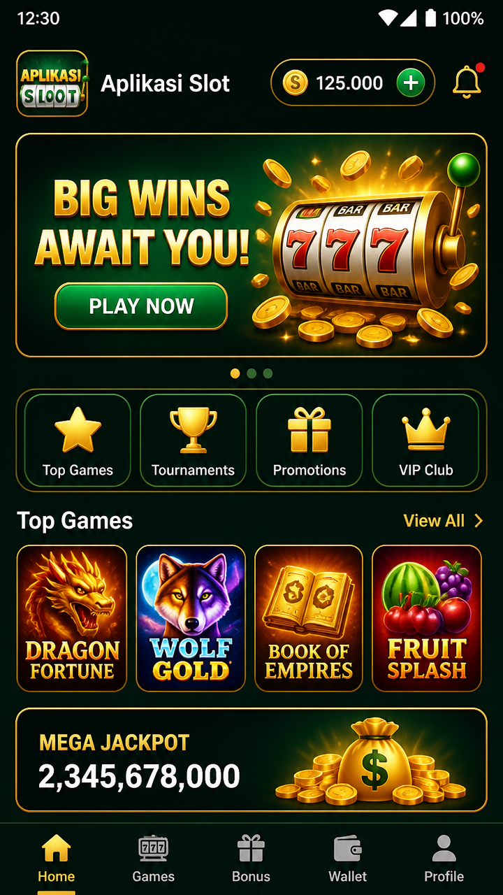 Aplikasi Slot screenshot 1