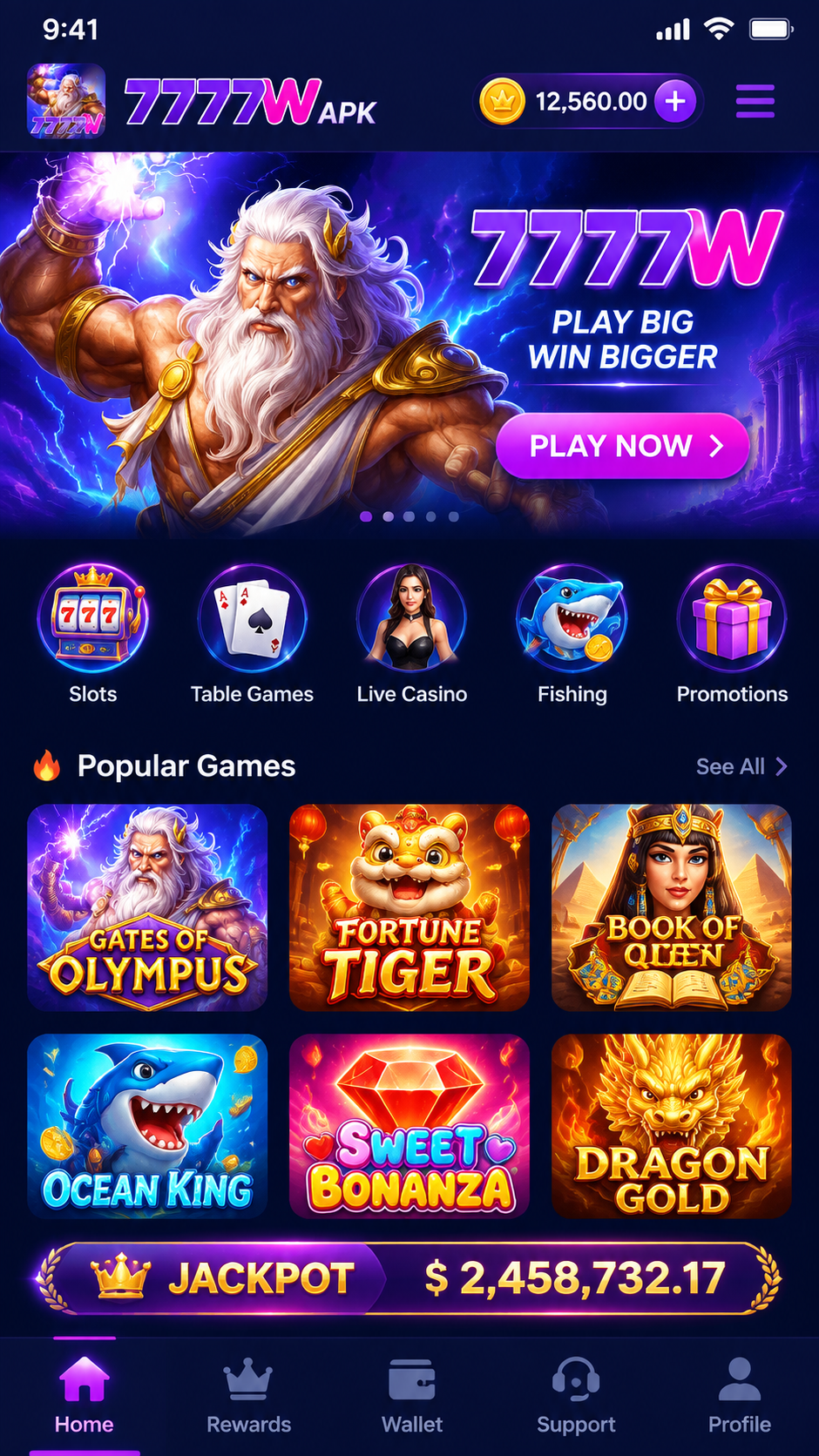 7777W APK screenshot 1