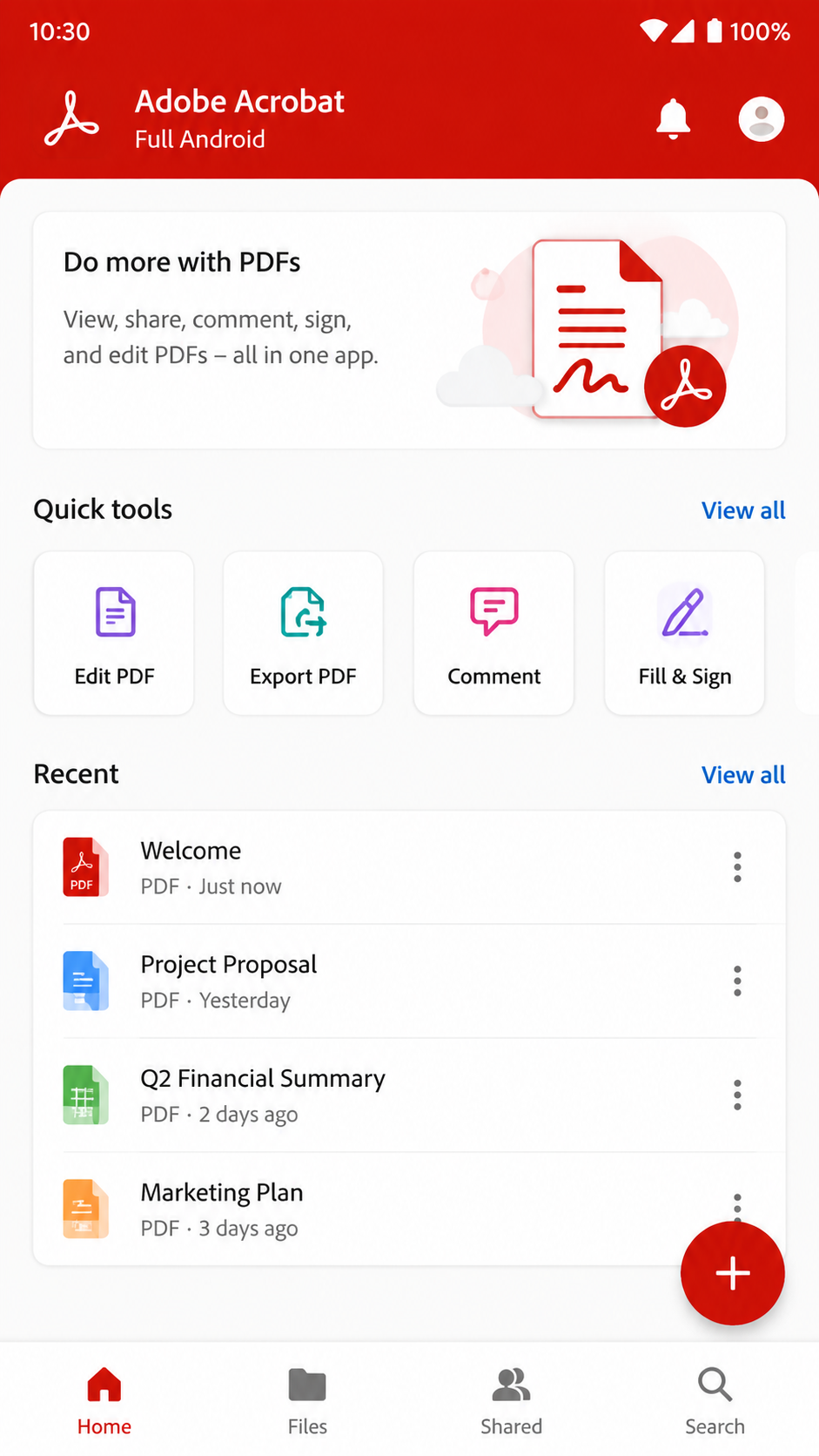 Adobe Acrobat Full Android screenshot 2