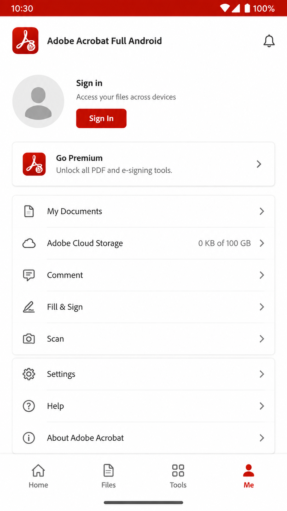 Adobe Acrobat Full Android screenshot 3