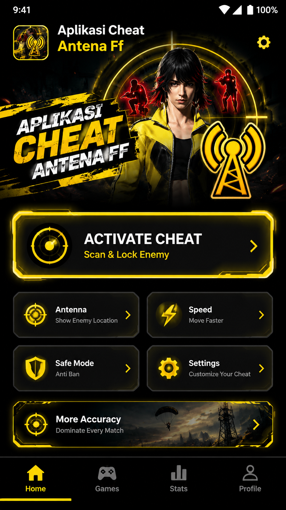 Aplikasi Cheat Antena Ff screenshot 1