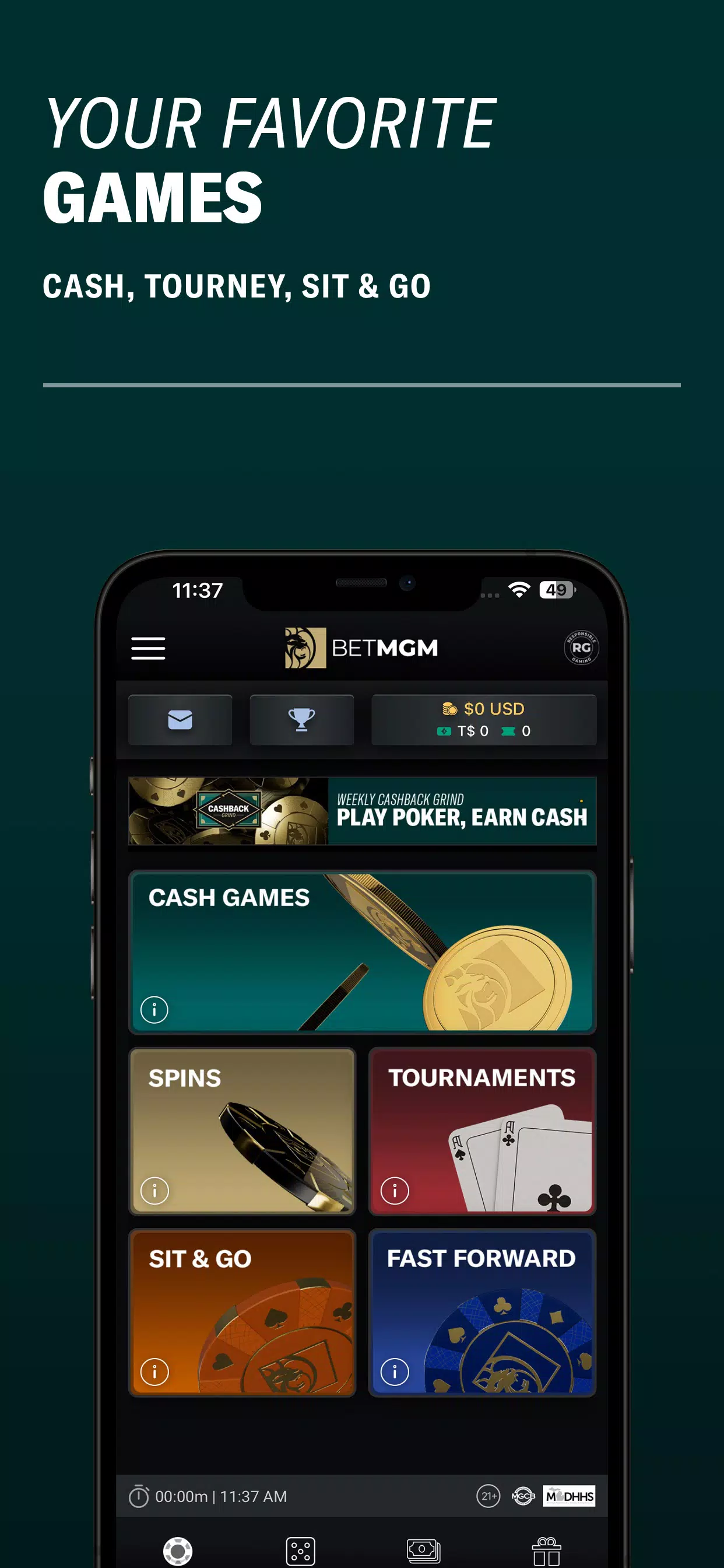 BetMGM Poker - Michigan APK screenshot 2