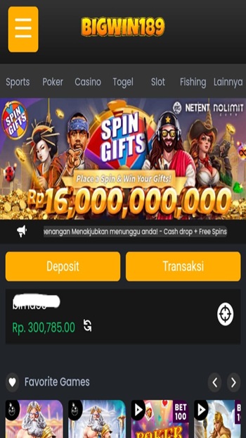Bigwin189 screenshot 1