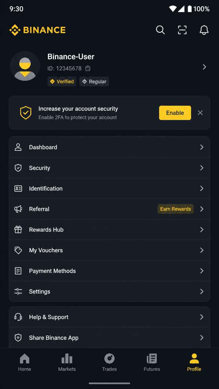 Binance screenshot 3