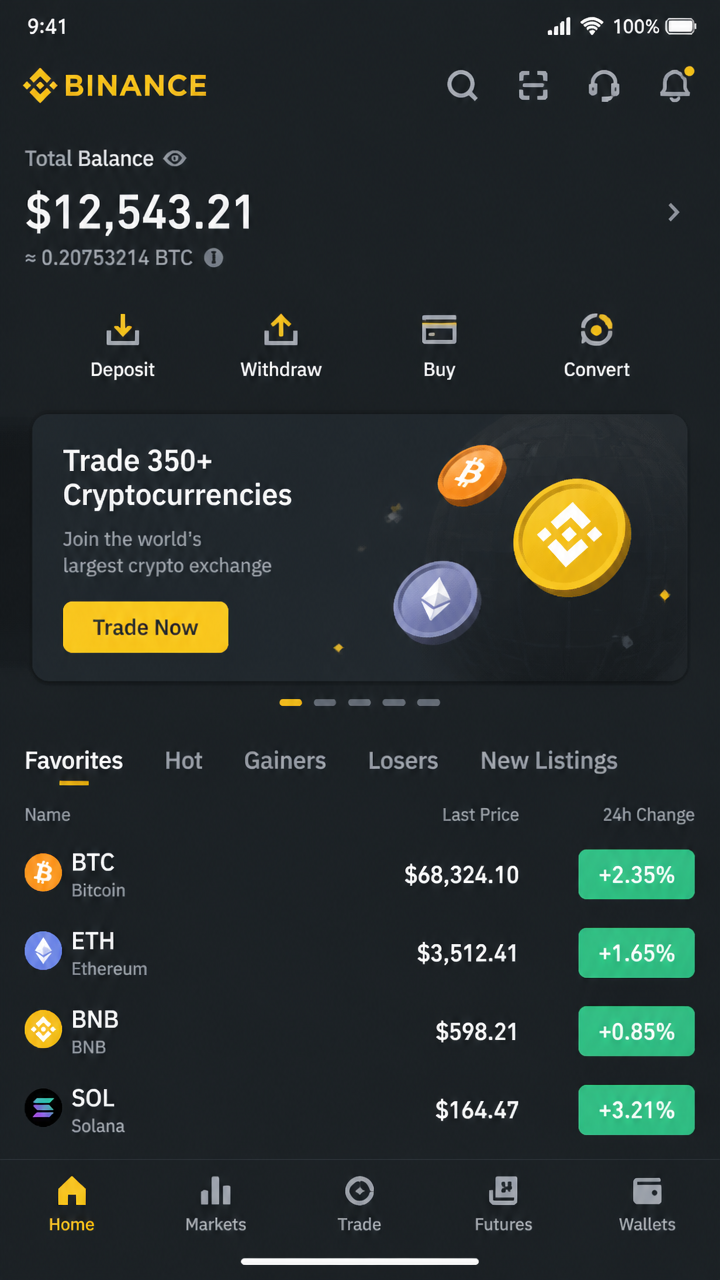 Binance screenshot 1