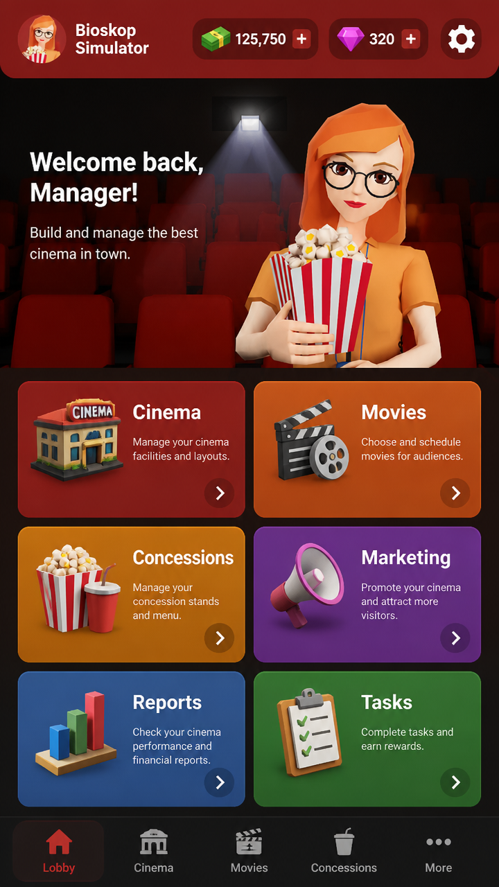 Bioskop Simulator screenshot 2