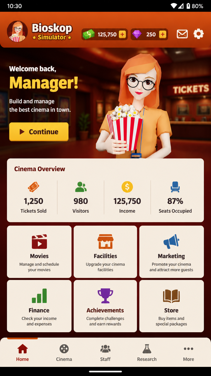 Bioskop Simulator screenshot 1