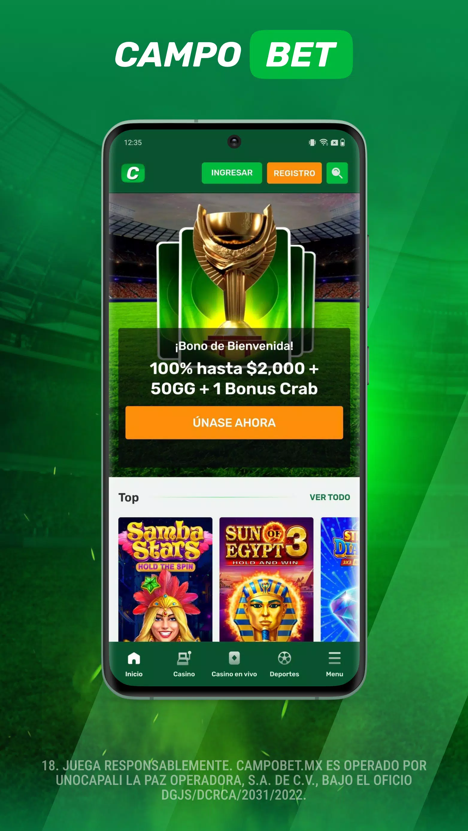 Campobet - Casino y Apuestas screenshot 1