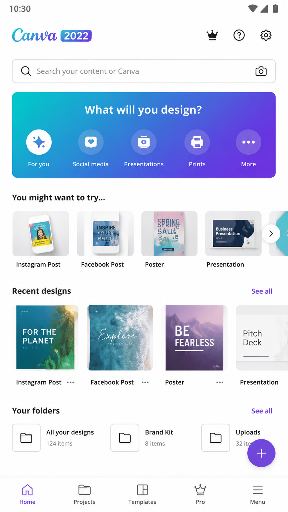 Canva 2022 screenshot 2