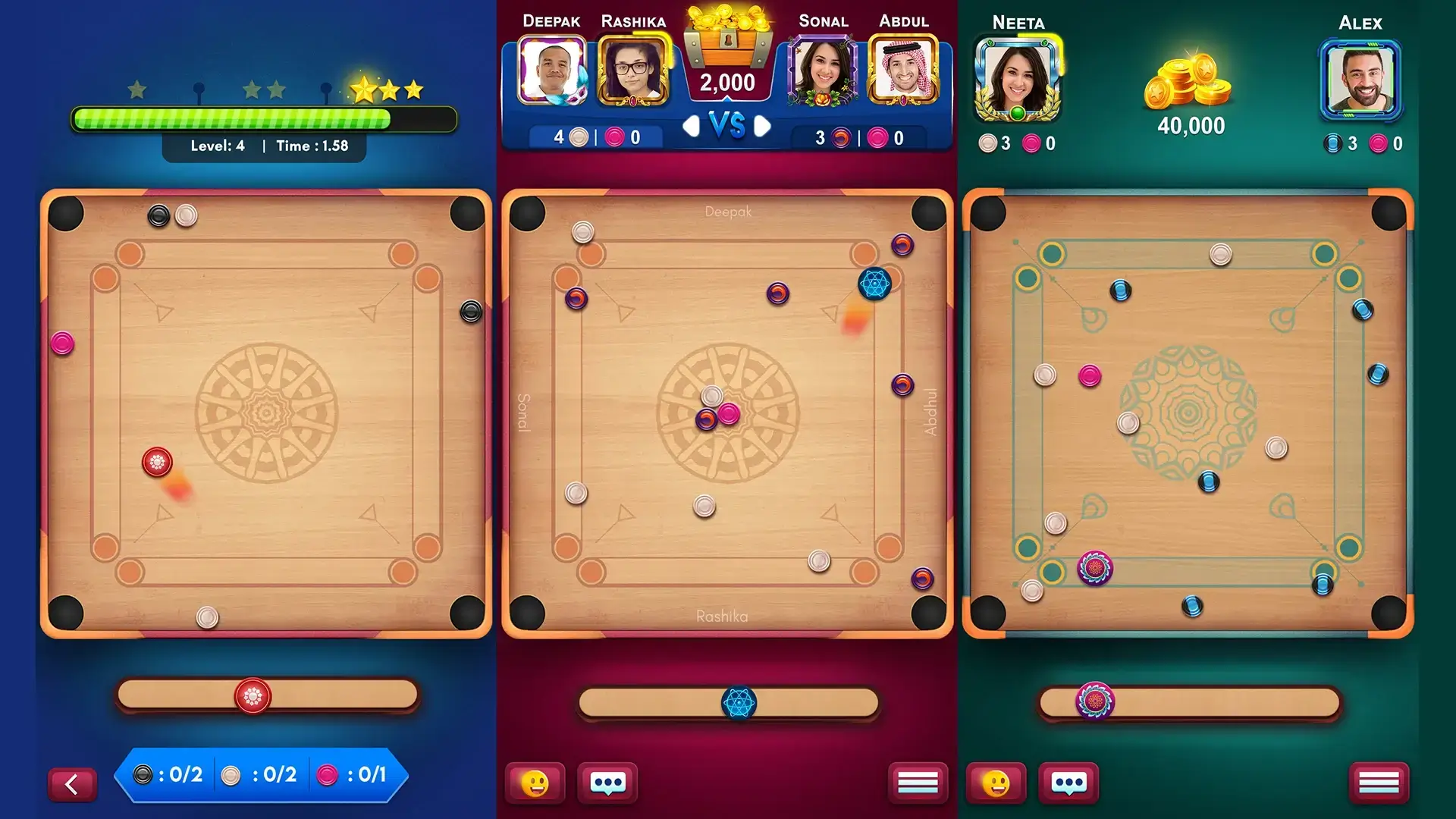 Carrom King Mod screenshot 2