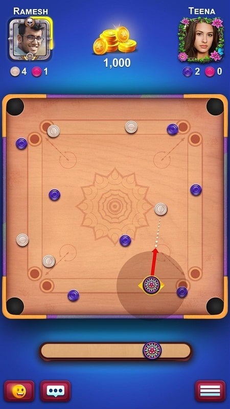 Carrom King™ Mod screenshot 1
