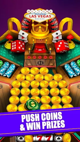 Casino Vegas Coin Party Dozer Game apk screenshot 1