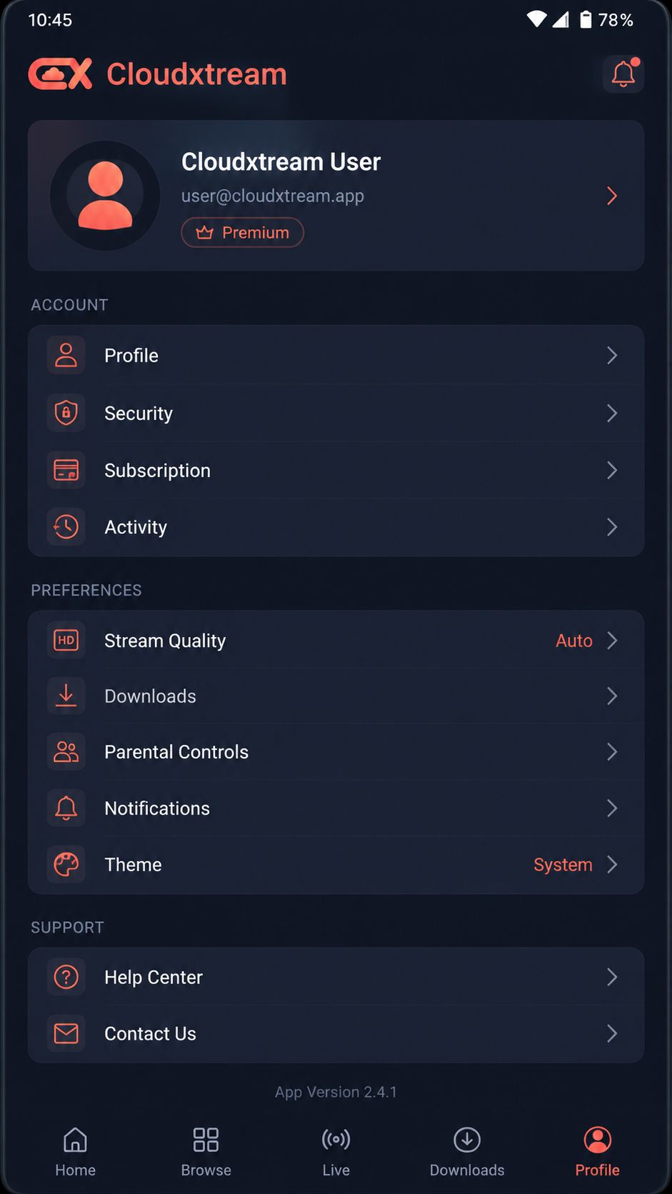 Cloudxtream screenshot 3