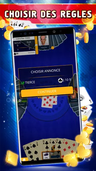 Coinche Offline -Single Player screenshot 3