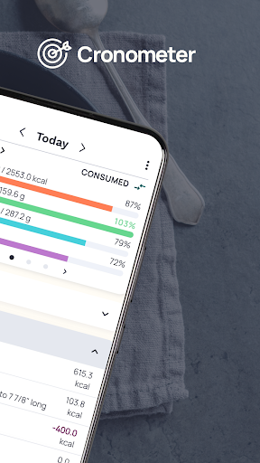 Tangkapan layar Cronometer: Calorie Counter 2