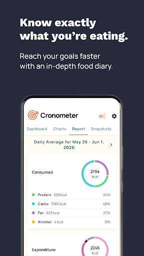 Tangkapan layar Cronometer: Calorie Counter 6