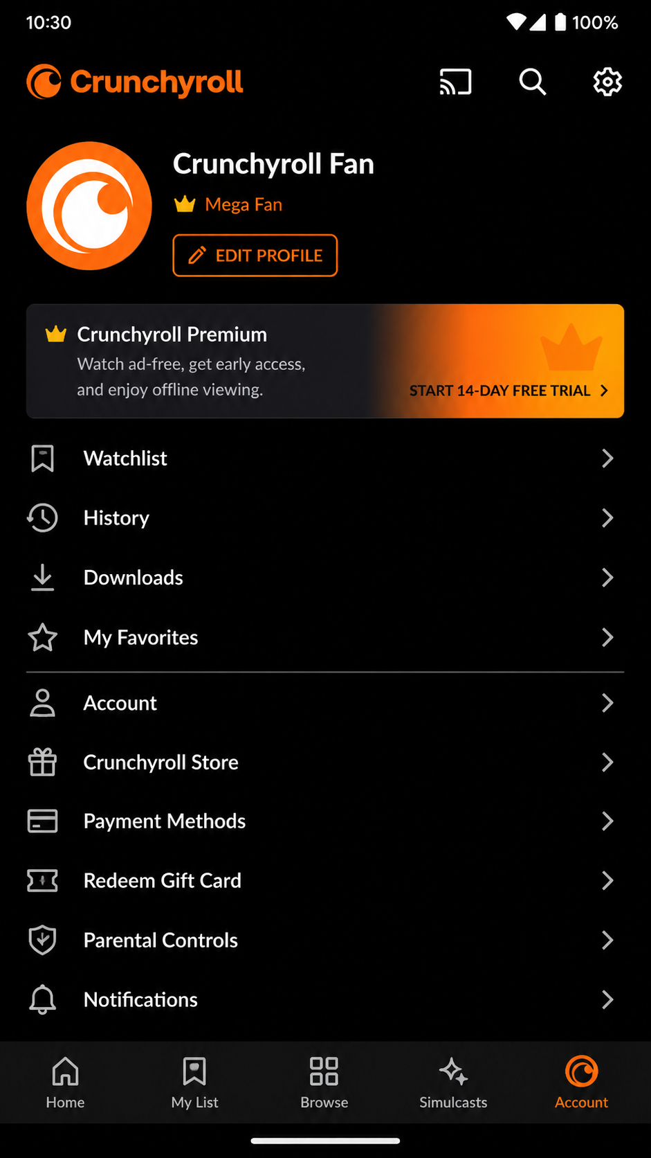 Crunchyroll screenshot 3