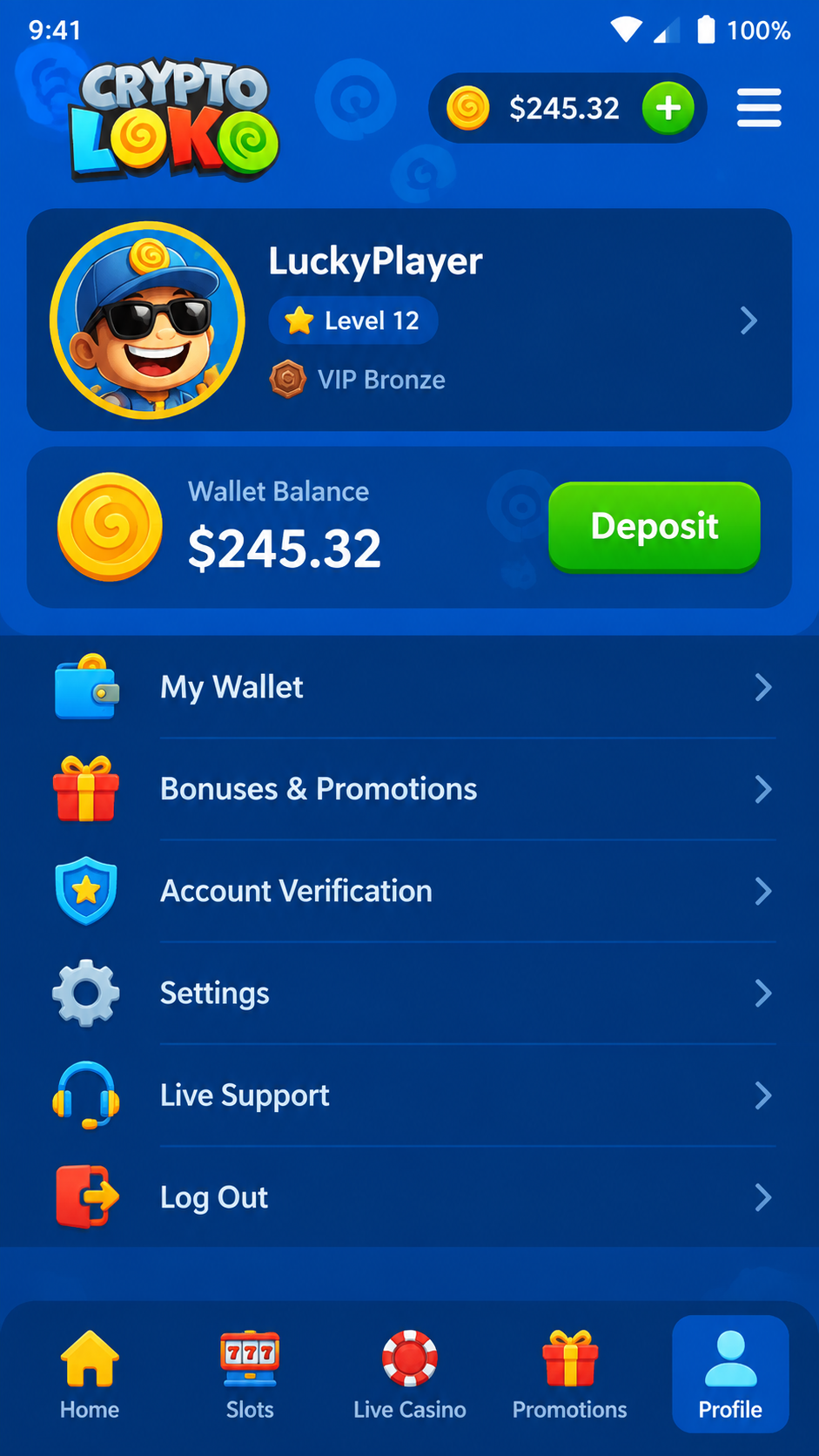 Crypto Loko Casino screenshot 3