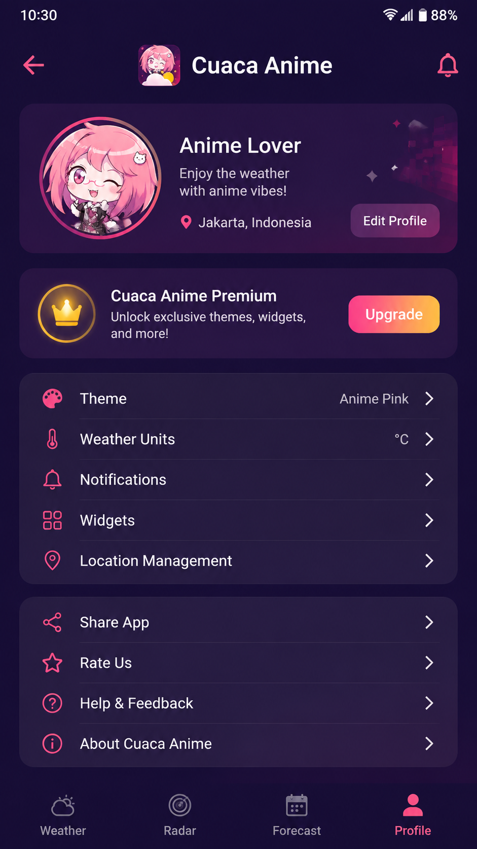 Cuaca Anime screenshot 3