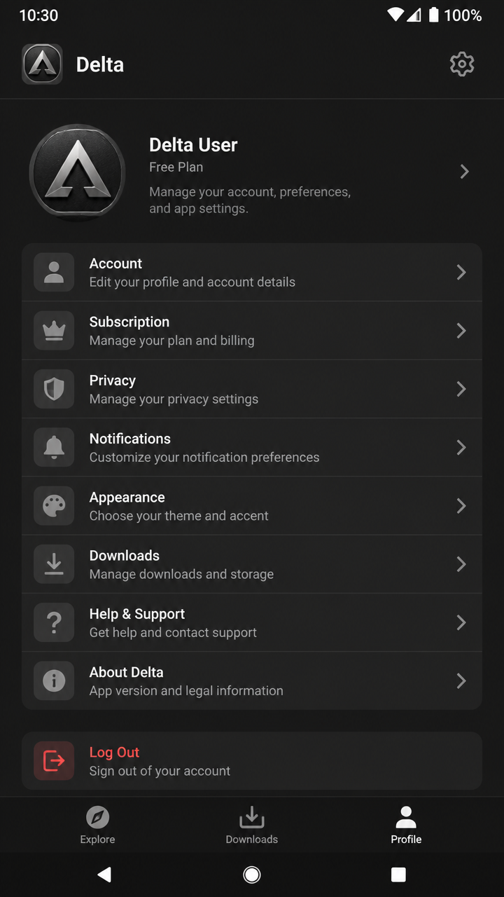 Delta screenshot 3