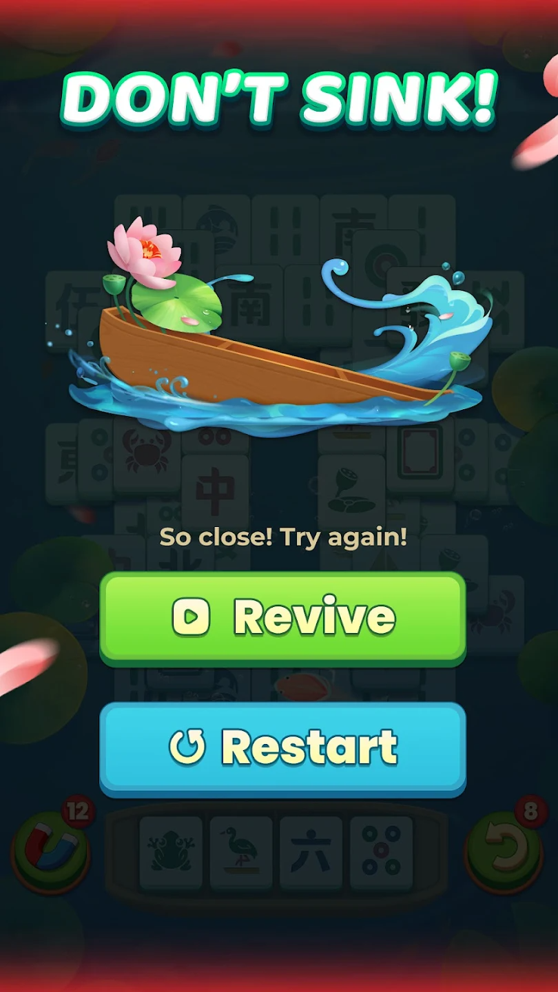 Don't Sink: Tile Mahjong screenshot 3