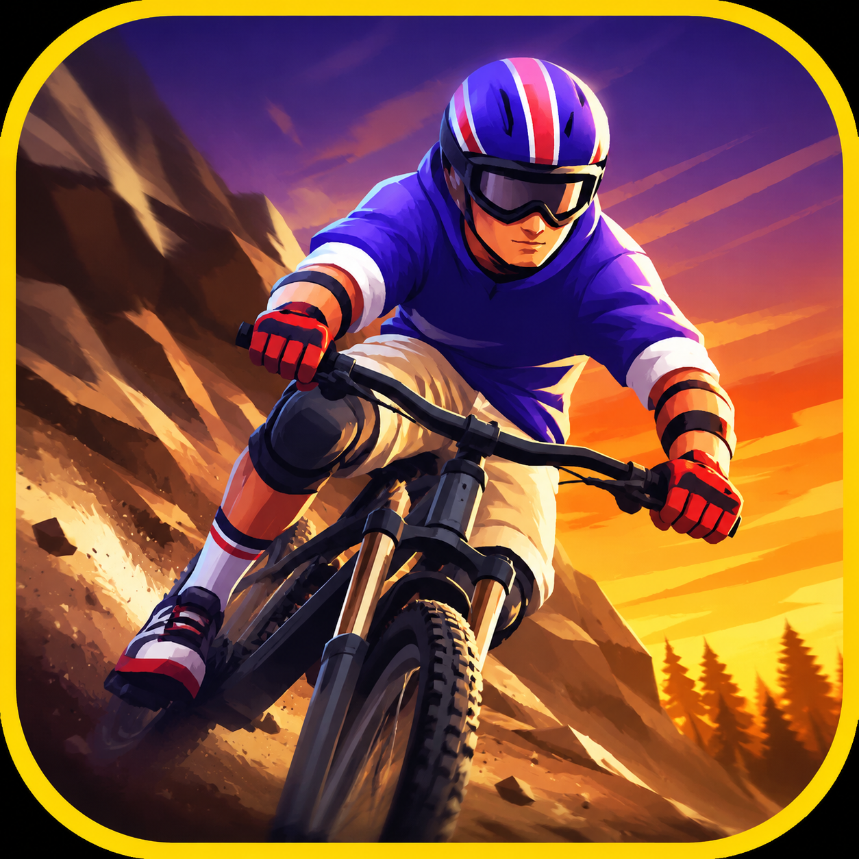 Downhill icon