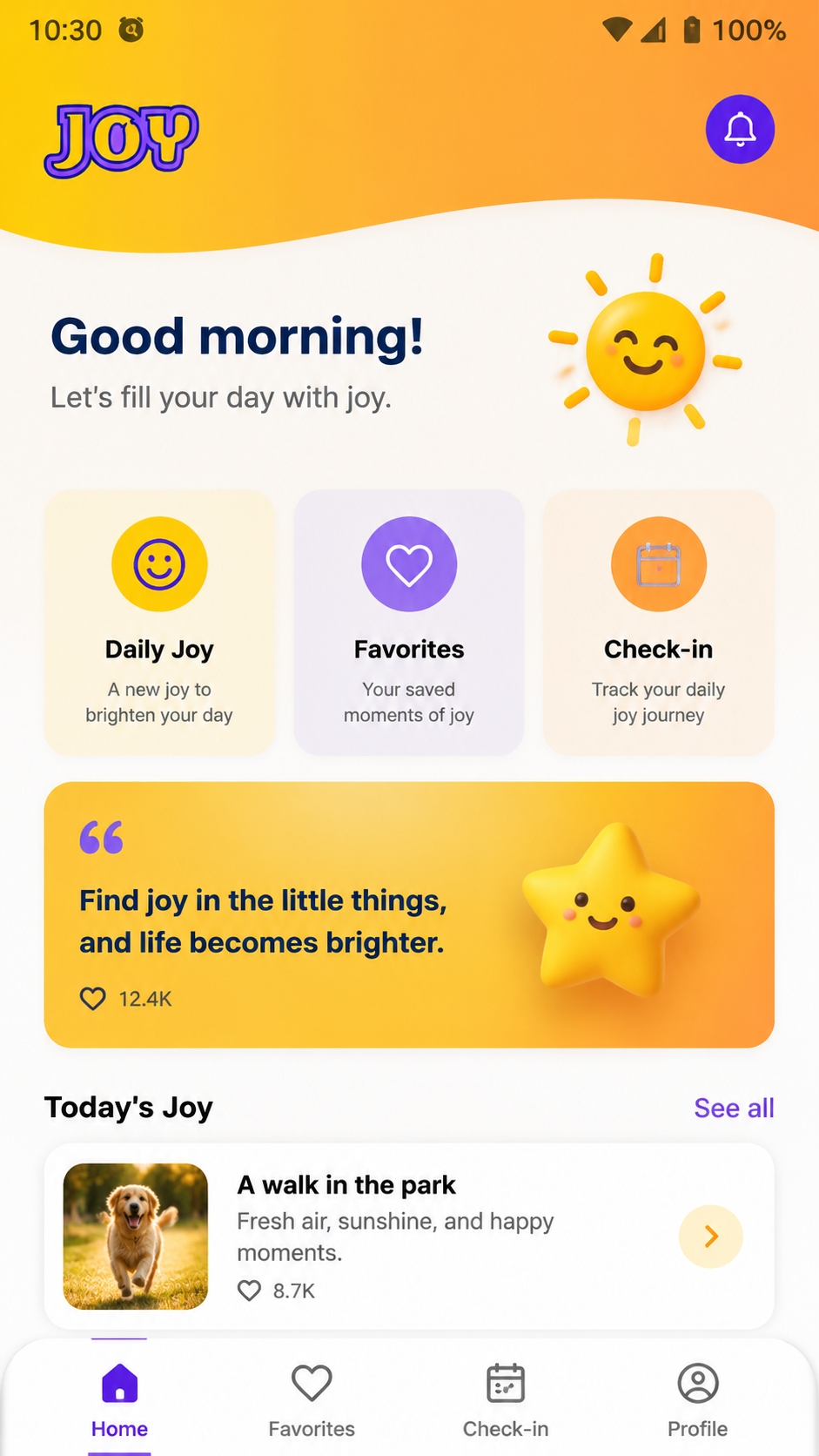 Tangkapan layar Joy 1