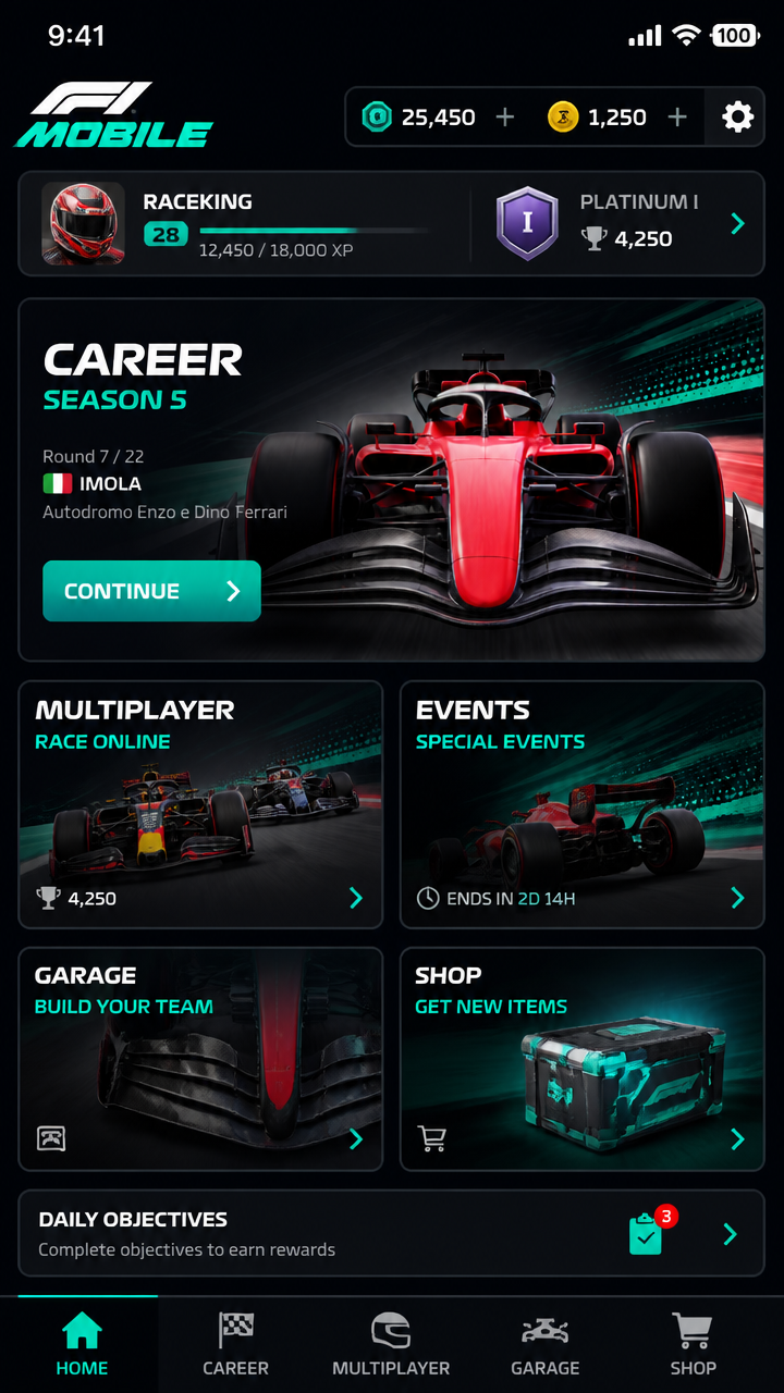 F1 Mobile screenshot 2