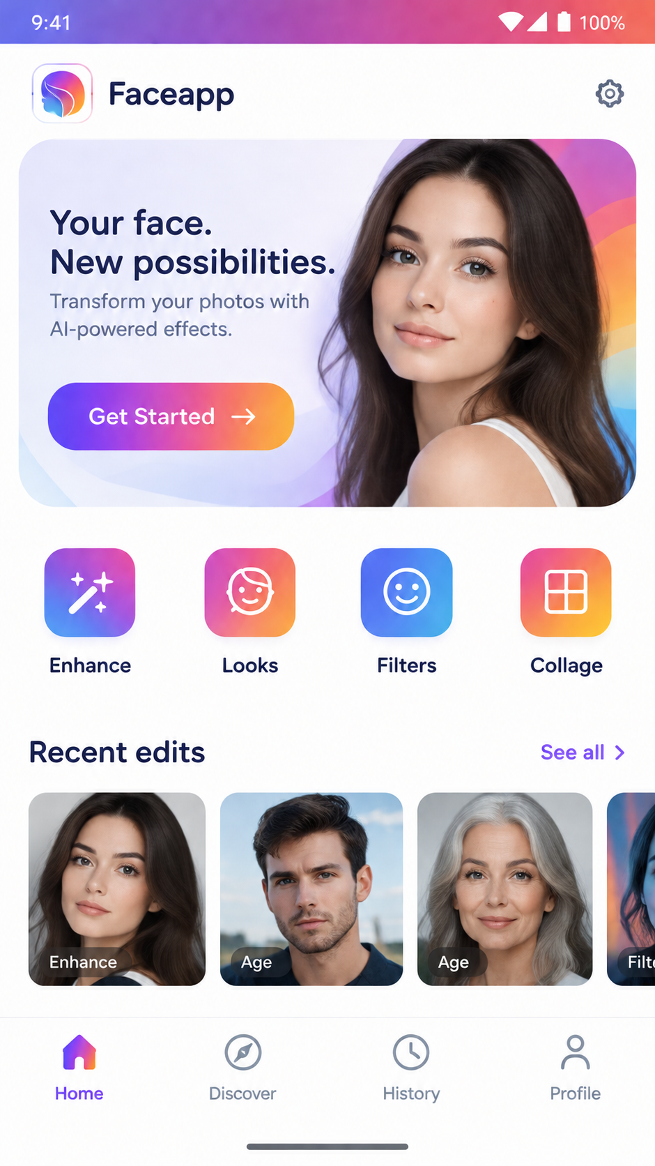 Faceapp screenshot 1