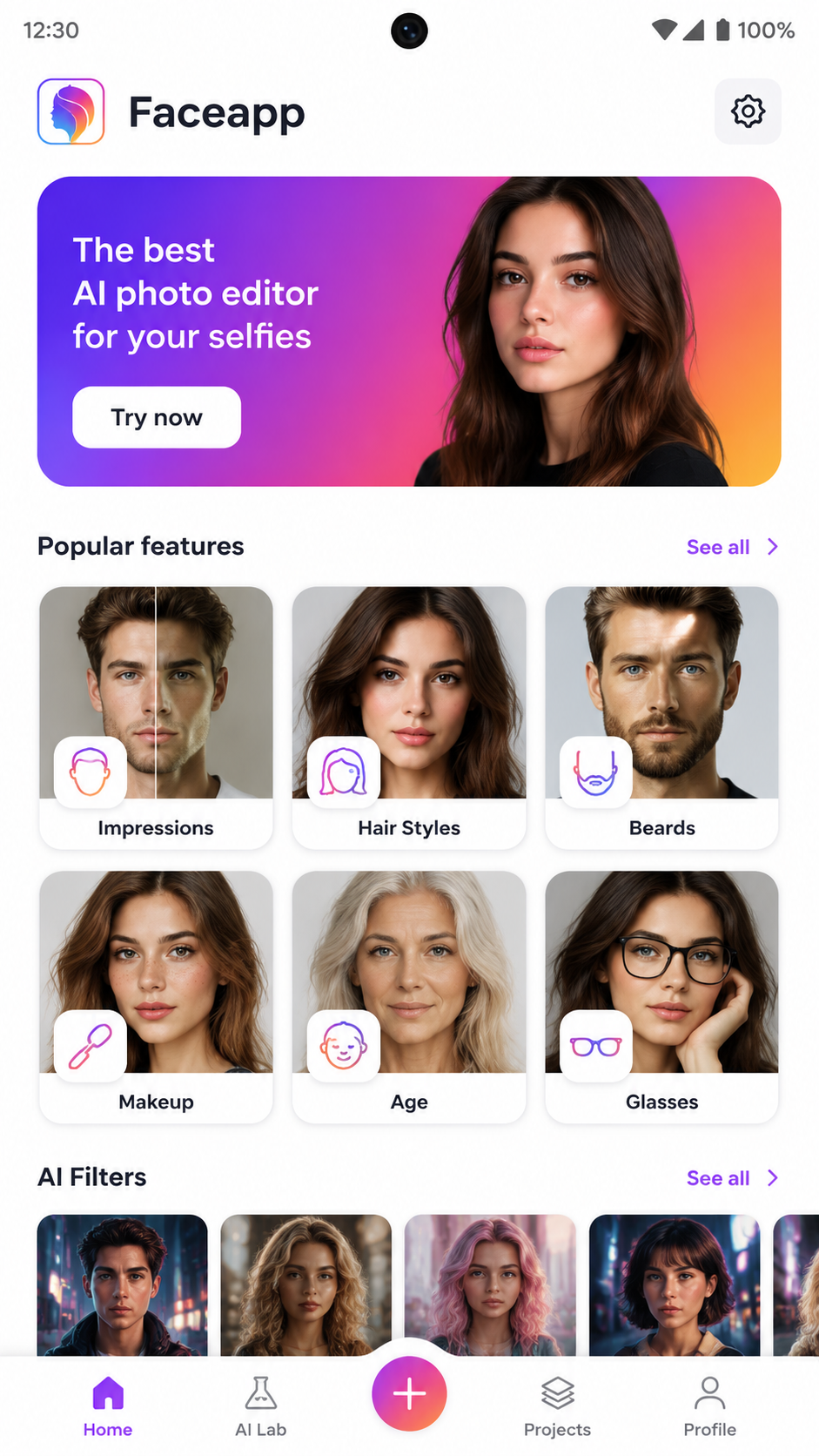 Faceapp screenshot 2