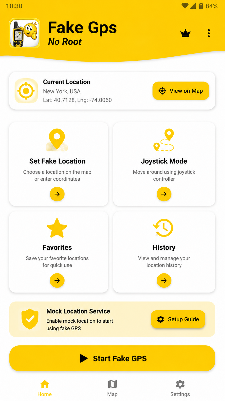 Fake Gps No Root screenshot 2