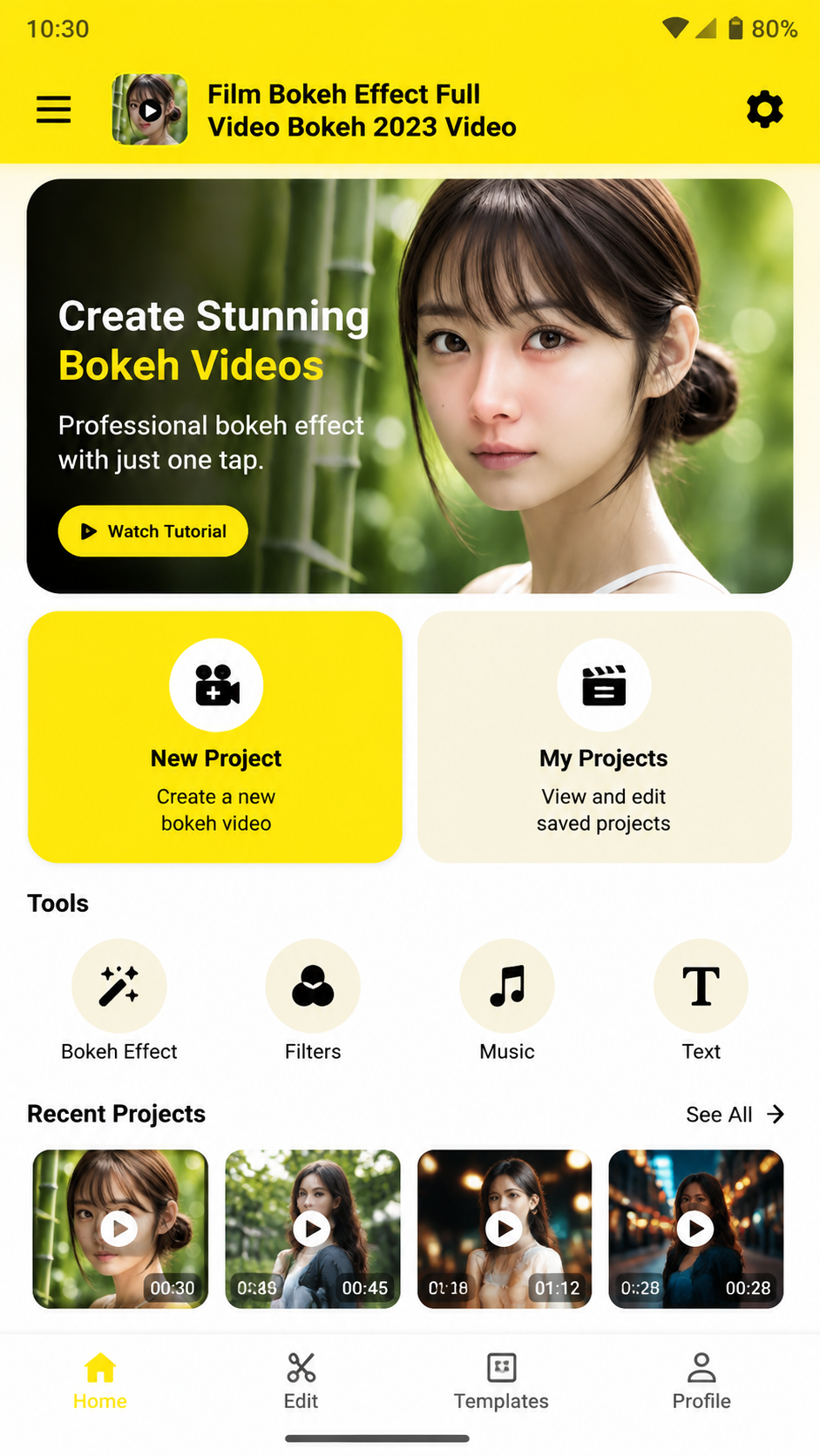 Film Bokeh Effect Full Video Bokeh 2023 Video screenshot 1