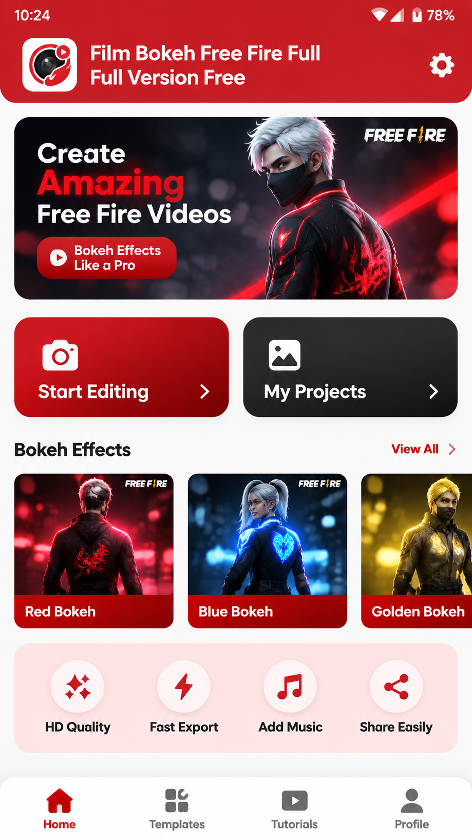 Film Bokeh Free Fire Full Full Version Free screenshot 1