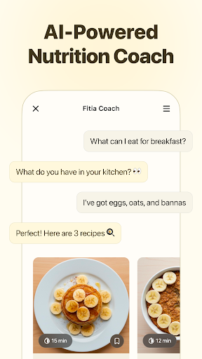Tangkapan layar Fitia: Calorie Counter & Diet 3