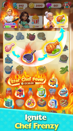 Foodstars: Merge & Cook screenshot 2