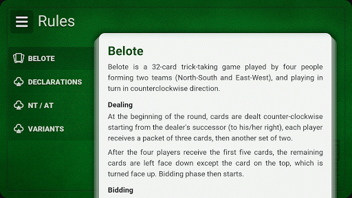 French Belote screenshot 1