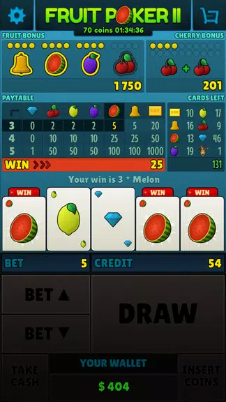 Fruit Poker II screenshot 3