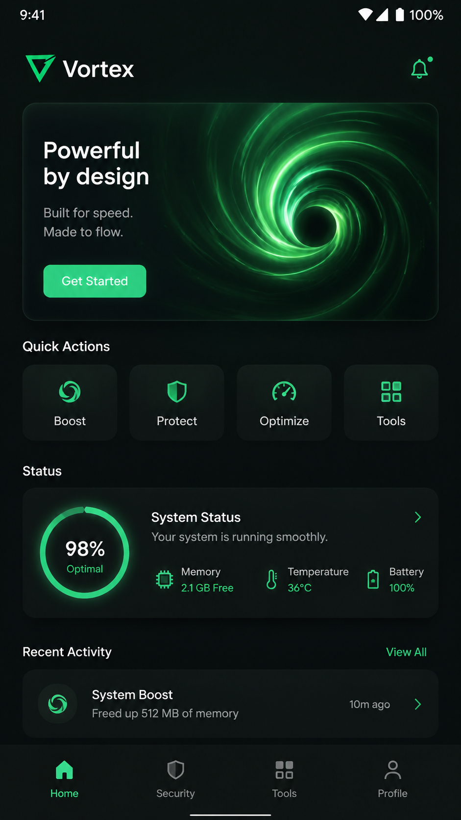 Vortex screenshot 1