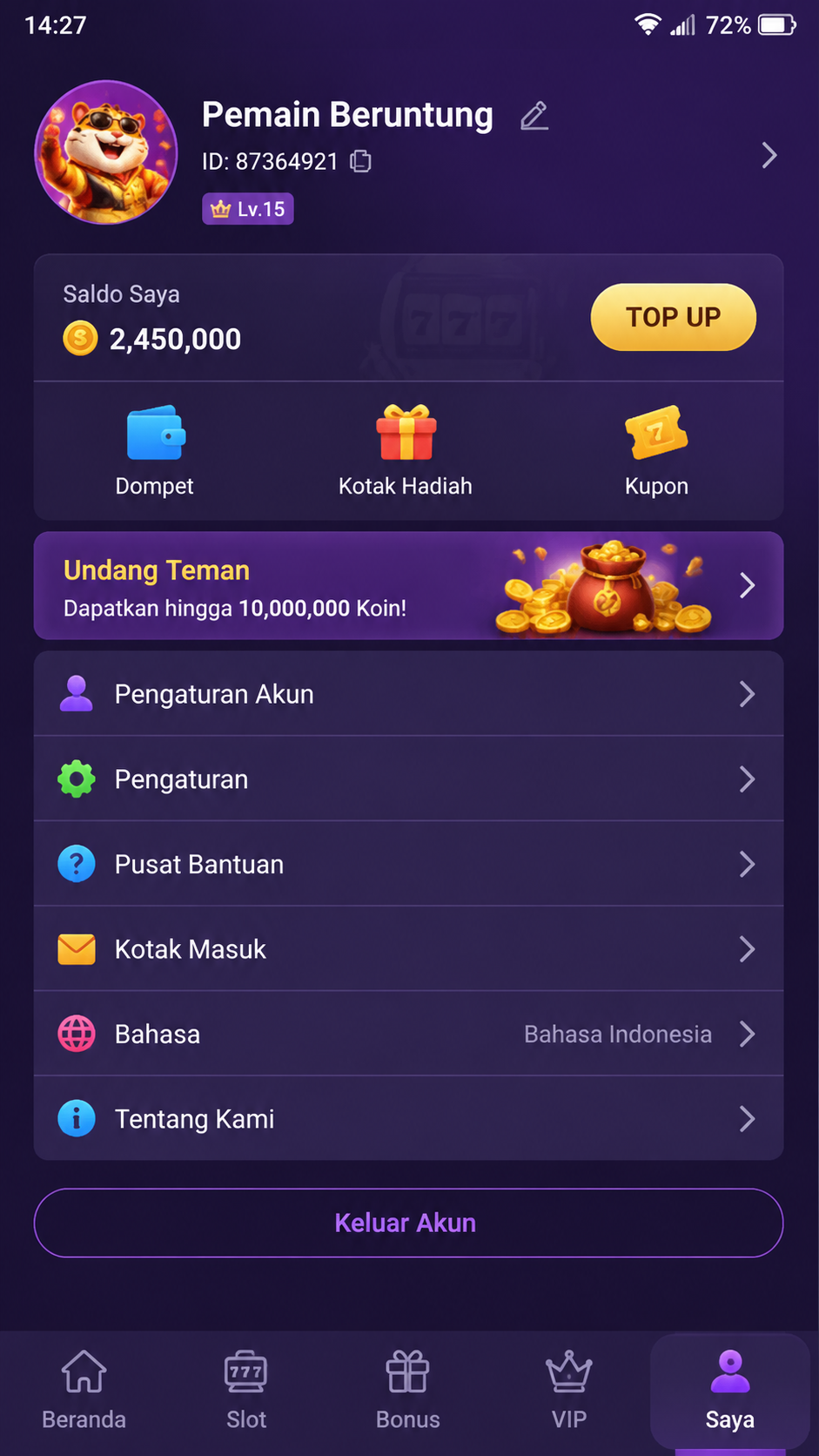 Jackpot Beruntung: Slot Kasino screenshot 3
