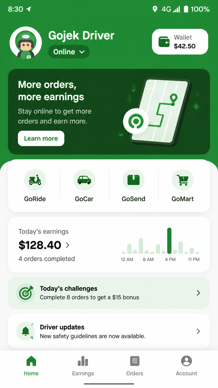 Gojek Driver screenshot 1