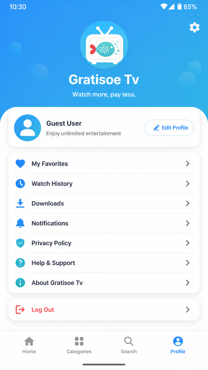 Gratisoe Tv screenshot 3