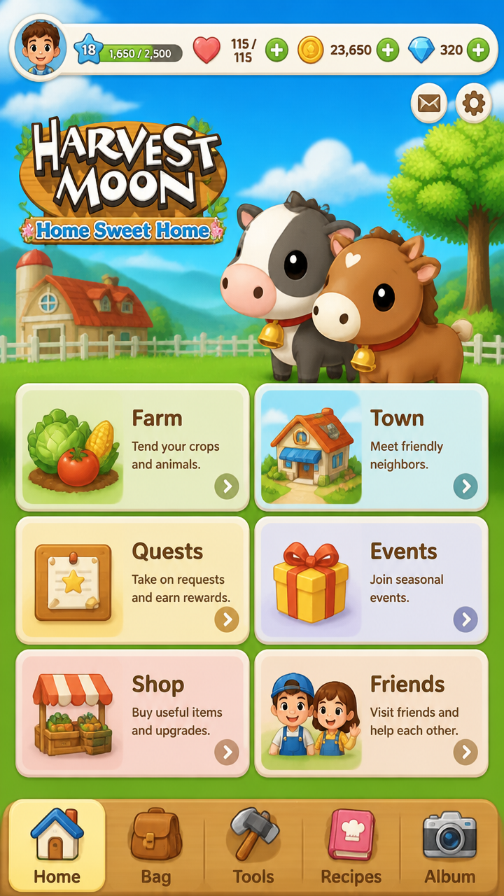 Harvest Moon Home Sweet Home screenshot 2