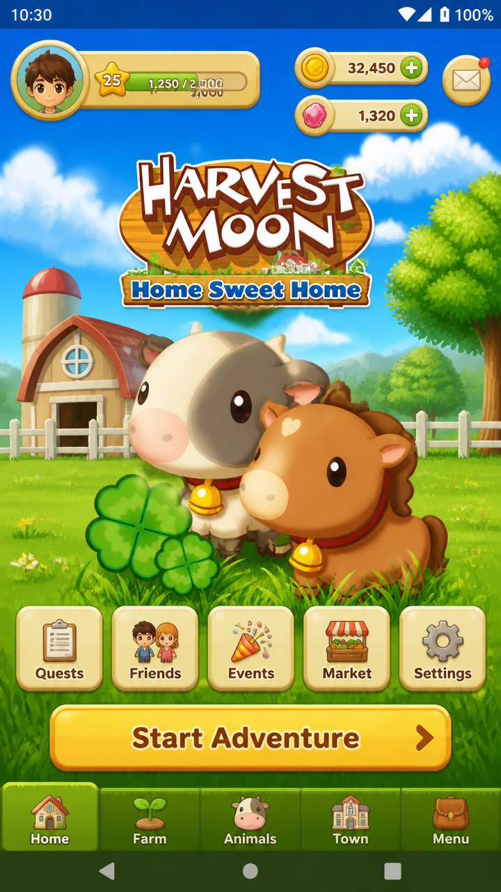 Harvest Moon Home Sweet Home screenshot 1