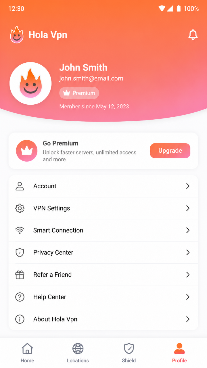 Hola Vpn screenshot 3