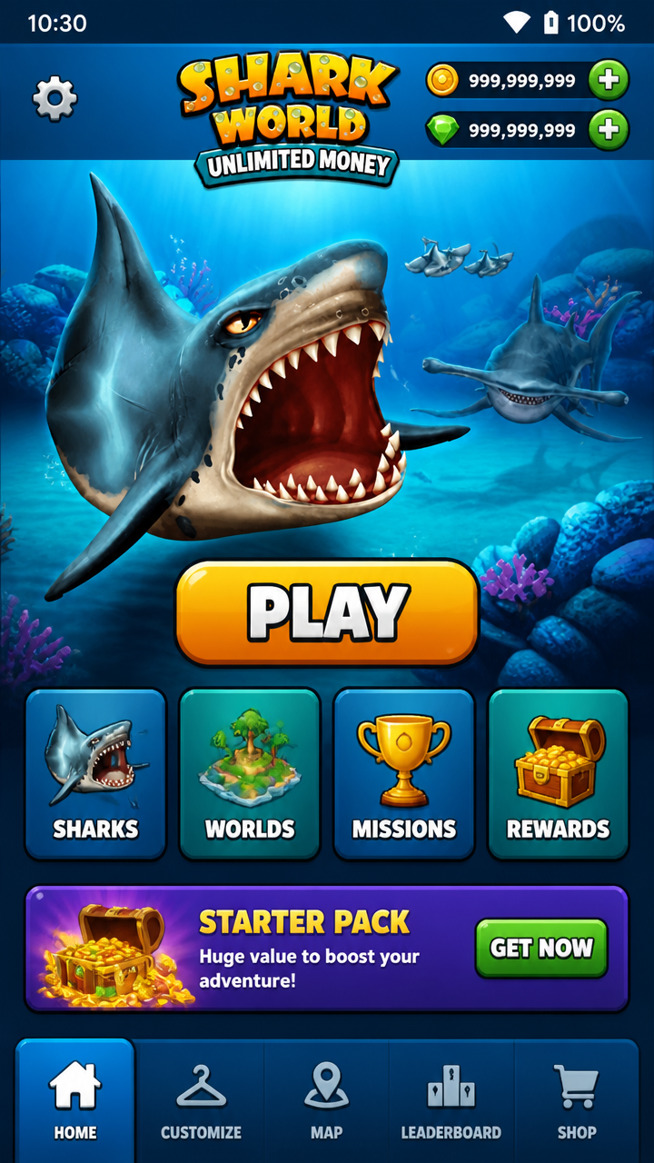Shark World Unlimited Money screenshot 1