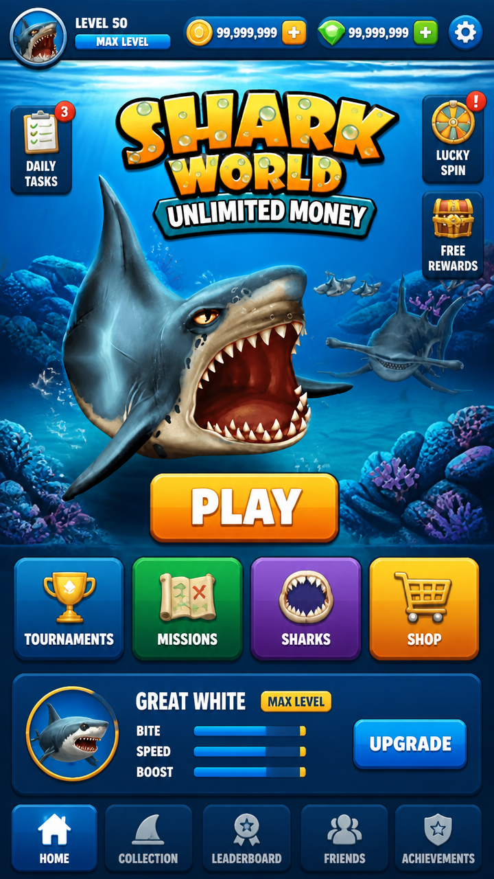 Shark World Unlimited Money screenshot 2