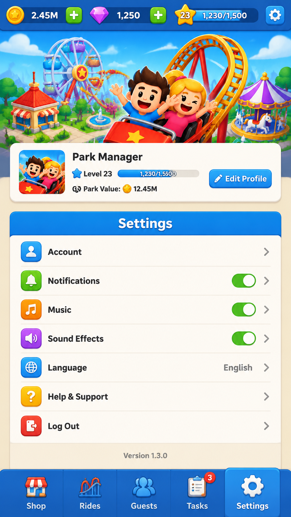 Idle Theme Park Tycoon screenshot 3