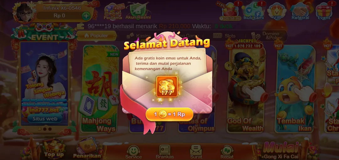 INA777 screenshot 1